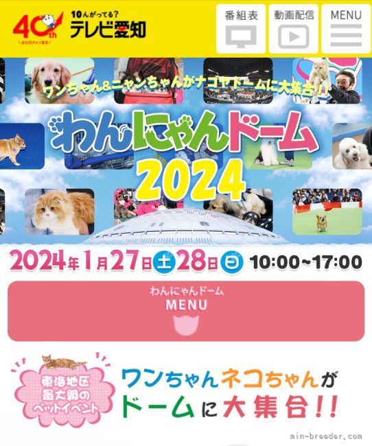 小松崎ゆかりブリーダーのブログ：わんにゃんドームに出店します