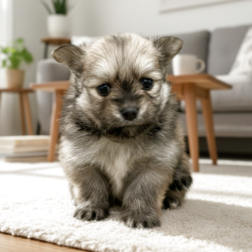 ポメラニアン【千葉県・女の子・2025年11月18日・ウルフセーブル】の写真「両親がしっかりドッグランで運動しています」