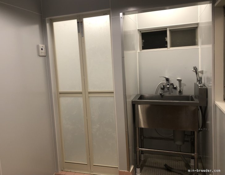 スタッフ用シャワールームと専用ドックバスで衛生管理を実施しております。｜鈴木　武明(すずき　たけあき)ブリーダー(千葉県・イタリアングレーハウンドなど・JKC登録)の紹介写真8