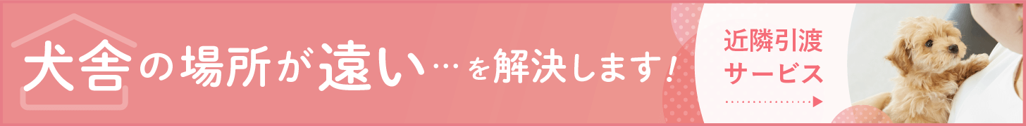 お住まいの近くで子犬をお迎え！近隣引渡サービス