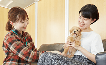 こうのとりセンターでのお迎えの様子